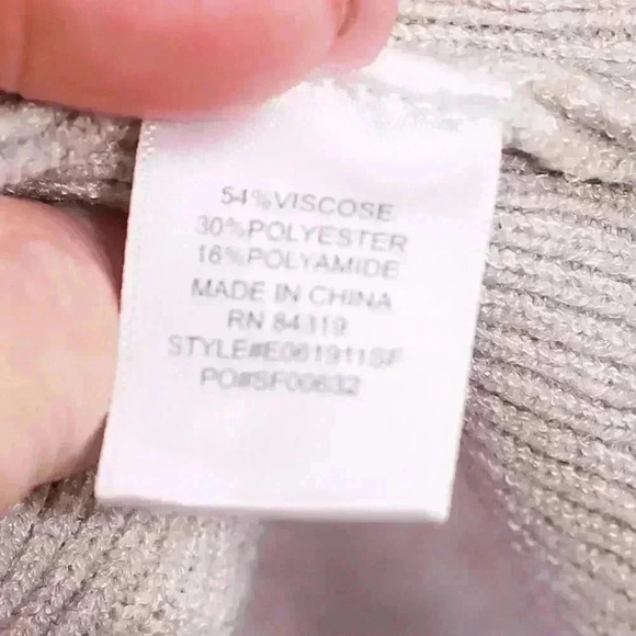 Evolution by Cyrus XXL Tan collared open front cardigan duster sweater - Picture 6 of 13